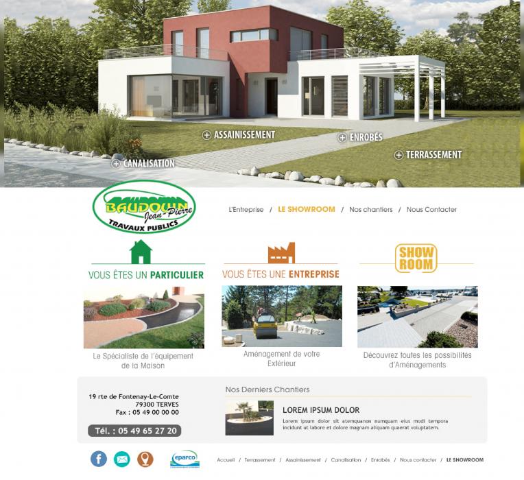 Maquette du nouveau site internet